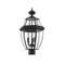 Z-Lite Westover 3 Light Outdoor Post Mount Fixture, Black & Clear Beveled 580PHB-BK - alternate 3